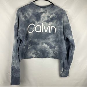 Calvin Klein Crop Tie Dye sweatshirt size small